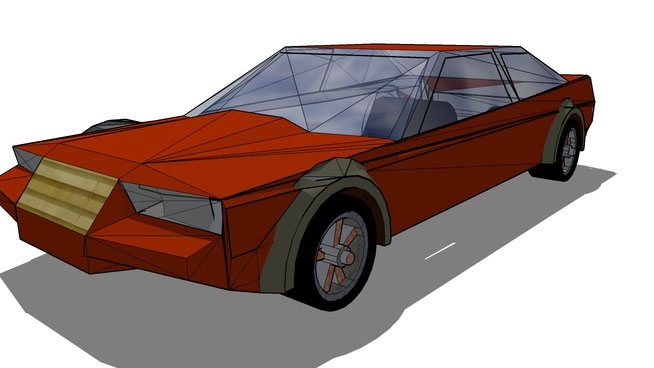 SketchUp model car