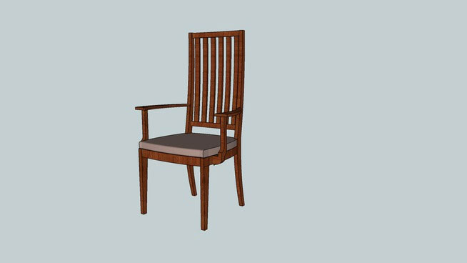 Cushioned dining chair