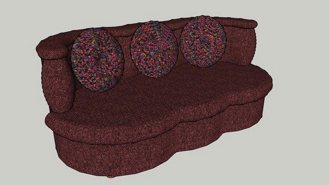Couch with Pillows sofa