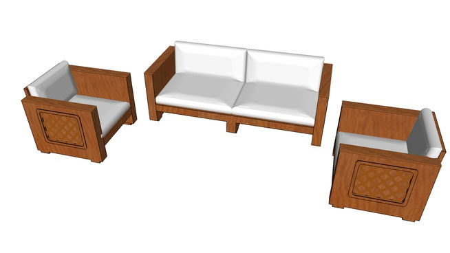 Dark Wood Couch sofa