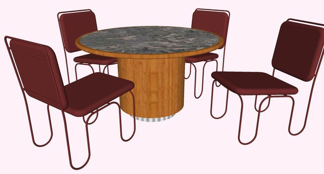 Dining Table round and chairs