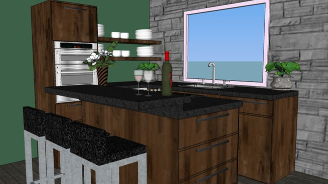Sketchup Components 3D Warehouse - Kitchen | Sketchup‬ 3D Warehouse