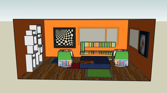 Modern Living Room model